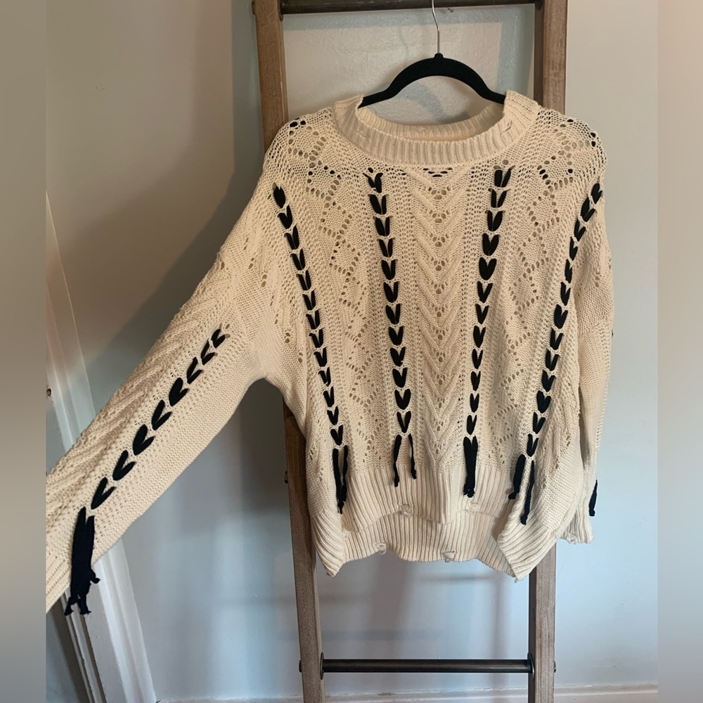 Tan mock neck sweater